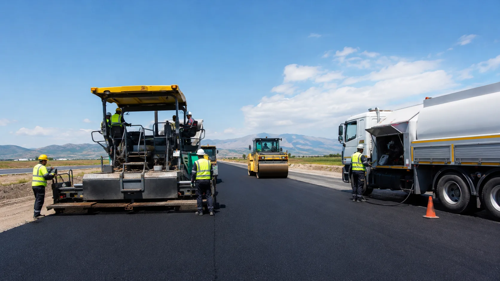 Construction workflow consultation and site operation visual